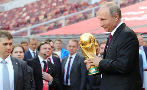 Vladimir Putin World CupTrophy 2018 Kick off tour